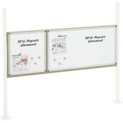 Panel Kit for 60"W Workbench with 18"W and 36"W Whiteboard, Mounting Rail - Tan