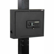 Global Industrial™ Wall-Mount Laptop Security Cabinet, 19-3/4"W x 4-3/4"D x 15-3/4"H, Gray