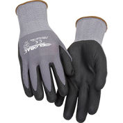 Global Industrial™ Micro-Foam Nitrile Coated Nylon Gloves, 15 Gauge, Large, 1 Pair - Pkg Qty 12