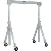 Global Industrial ™ Adjustable Height Aluminum Gantry Crane, 12'W x 7'8"-10'2"H, 2000 Lb. Cap