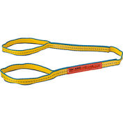 Global Industrial™Poly Web Sling, HD, Eye&Eye w/ Durable Edge, 4 Ft L-1600/1280/3200 Lbs Cap