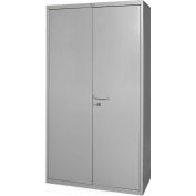 Global Industrial™ All-Welded Heavy Duty Storage Cabinet, 16 Gauge, 36"Wx18"Dx60"H, Gray