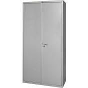Global Industrial™ All-Welded Heavy Duty Storage Cabinet, 16 Gauge, 36"Wx18"Dx72"H, Gray