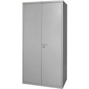 Global Industrial™ All-Welded Heavy Duty Storage Cabinet, 16 Gauge, 36"Wx24"Dx72"H, Gray