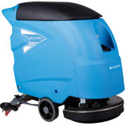 Global Industrial Auto Floor Scrubber 18" Cleaning Path, Two 115 Amp Batteries