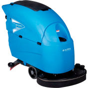Global Industrial Auto Floor Scrubber 26" Cleaning Path, Traction Drive, Two 115 Amp Batteries