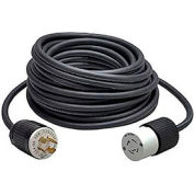 CEP 1035, 50′ 10/3, SOW, Rubber Extension Cord, 30A, 250V (NEMA L6-30)