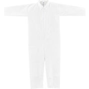 Disposable Microporous Coverall, Open Wrists/Ankles, White, X-Large, 25/Case