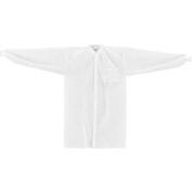 Disposable Polypropylene Lab Coat, 1 Pocket, Knit Wrist & Collar, Snap Closure, 2X-Large, 25/Case