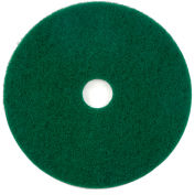 Global Industrial 18" Scrubbing Pad, Green, 5 Per Case