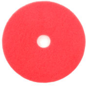 Global Industrial 18" Buffing Pad, Red, 5 Per Case