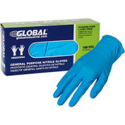 Global Industrial™ Nitrile Gloves, Industrial Grade, Powder Free, Blue, 4 MIL, 100/Box, Large