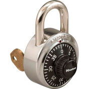 Master Lock® No.1525STK Combination Padlock Key Access with 1 Control Key & Chart, Price Each - Pkg Qty 50