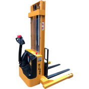 Big Joe® S30-128 Fully Powered Straddle Stacker 3000 Lb. Cap. 128" Lift Forks Inside Legs