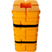Column Sentry® FIT Column Protector, 8" - 12" Square Openings, 20"O.D. x 42"H, Ylw, CS-FIT-M-Y