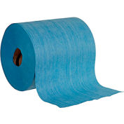 Global Industrial Quick Rags® Heavy Duty Jumbo Roll, Blue, 475 Sheets/Roll, 1 Roll/Case