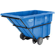Deluxe Recycling Extra Heavy Duty Plastic Forkliftable Tilt Truck 1-1/2 Cu. Yard