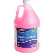 Global Industrial Liquid Hand Soap, Pink - Case Of Four 1 Gallon Bottles