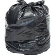 Global Industrial Light Duty Black Trash Bags - 40-45 Gal, 0.39 Mil, 250 Bags/Case