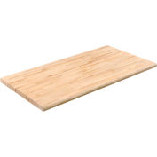 72"W x 30"D x 1-3/4" Thick Maple Butcher Block Square Edge Workbench Top