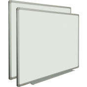 Global Industrial™ Magnetic Whiteboard - 48 x 36 - Steel Surface - Pack of 2