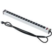Global™ 24-in. 16 Outlet Aluminum Power Strip with 15-ft Cord ETL/cETL