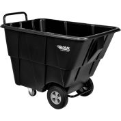 Deluxe Black Plastic Tilt Truck 1/2 Cubic Yard Capacity 750 Lb. Capacity