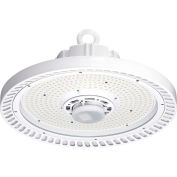 tradeSELECT® CRN-40MV-EDU Round LED High Bay, 201W, 28618 Lumens, 4000K, 0-10V Dimming, DLC Premium
