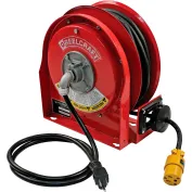 Reelcraft Retractable Cord Reel with GFCI Outlets — 45ft., 12/3, Model# L  4545 123 7