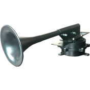 Wolo 390-24 Mighty Mo™ Heavy Duty Industrial Horn, 24 Volt, 5.9 Amps, DBA: 124 @ 1 M, IP67, Black