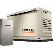 Generac® 7177 - 16/16 kW 120/240V 1 Phase Air-Cooled Standby Generator, NG/LP, Aluminum Enclosure