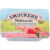 Smucker's® Natural Jam, 0.5 oz Container, Strawberry, 200/Carton