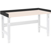 Global Industrial Back and End Stops For Workbench Top - 96"W x 36"D x 3"H - Black