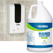 Global Industrial™ Automatic Hand Sanitizer Dispenser Starter Kit w/ 4 x Gallons Gel Sanitizer