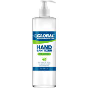 Global Industrial Alcohol Gel Hand Sanitizer - 8 oz. Pump Bottle - Pkg Qty 24