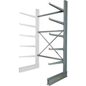 Global Industrial Single Sided HD Add-On Cantilever Rack Unit, 72"W x 50"D x 10'H, With Lip