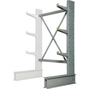 Global Industrial Single Sided MD Add-On Cantilever Rack Unit, 48"W x 33"D x 6'H, With Lip
