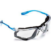 3M™ Virtua™ Safety Glasses with Foam Gasket, Blue Frame, Clear Lens