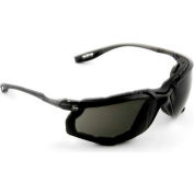 3M™ Virtua™ Safety Glasses with Foam Gasket, Black Frame, Gray Lens
