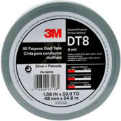 3M™ All Purpose Duct Tape DT8 Silver, 1-7/8" x 180', 8 Mil - Pkg Qty 24
