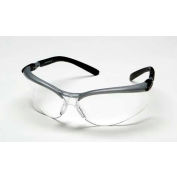 3M™ BX™ Protective Eyewear, Clear Lens, Silver/Black Frame, 1 Each