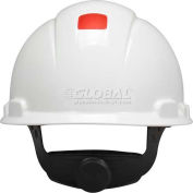 3M™ Hard Hat With UVicator, H-701R-UV, White, 4-Point Ratchet Suspension