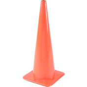 28" Traffic Cone, Non-Reflective, Orange, 5 lbs, 2825-5