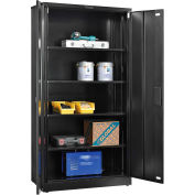 Global Industrial EZ Assemble Storage Cabinet, 36"Wx18"Dx72"H, Black, Unassembled