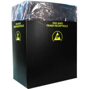 2.00 Mil Static Dissipative Trash Can Liner, 36 Gallon, Pink, Pkg. Qty. 50 - 37823