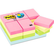 Post-it® Notes Pastel Notes Value Pk 65324APVAD, 1-1/2" x 2", Pastel, 100 Sheets, 24/Pack