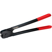 Global Industrial&#153; Crimper For 3/4&quot;W Steel Strapping, Black/Red