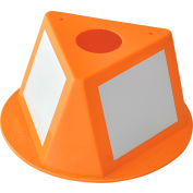 Global Industrial™ Inventory Control Cone W/ Dry Erase Decals, Orange