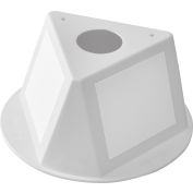 Global Industrial™ Inventory Control Cone W/ Dry Erase Decals, White