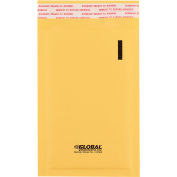 Global Industrial Self Seal Bubble Mailers, 6-3/4"L x 3-13/16"W, Gold, 500/Pack